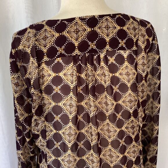 Soma Intimates Sheer Soft Chiffon Dress Women’s Large Long Sleeve - Picture 6 of 7